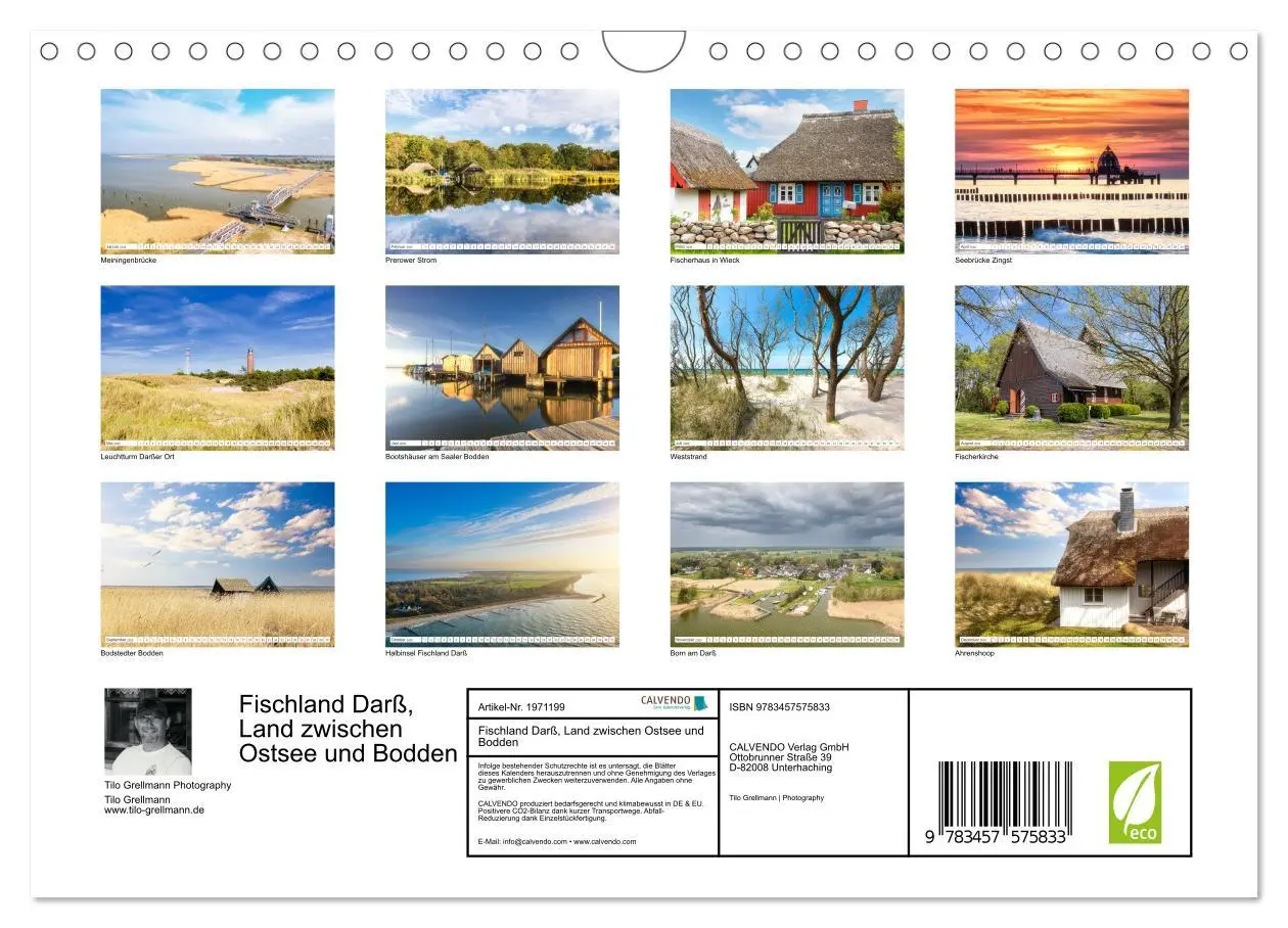 Bild: 9783457575833 | Fischland Darß, Land zwischen Ostsee und Bodden (Wandkalender 2026...