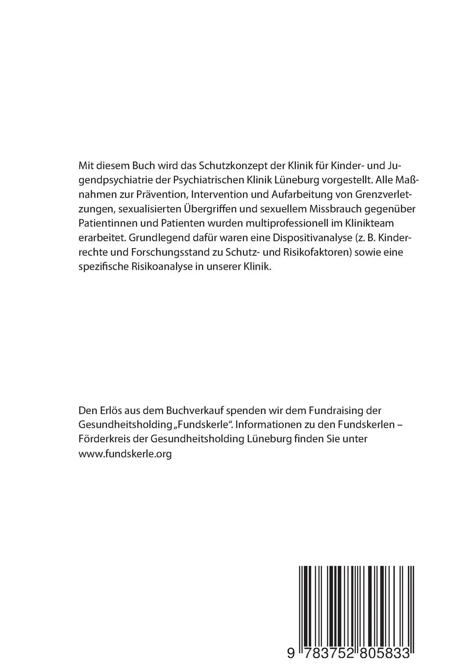 Rückseite: 9783752805833 | Schutz vor grenzverletzendem Verhalten und Übergriffen in einer...