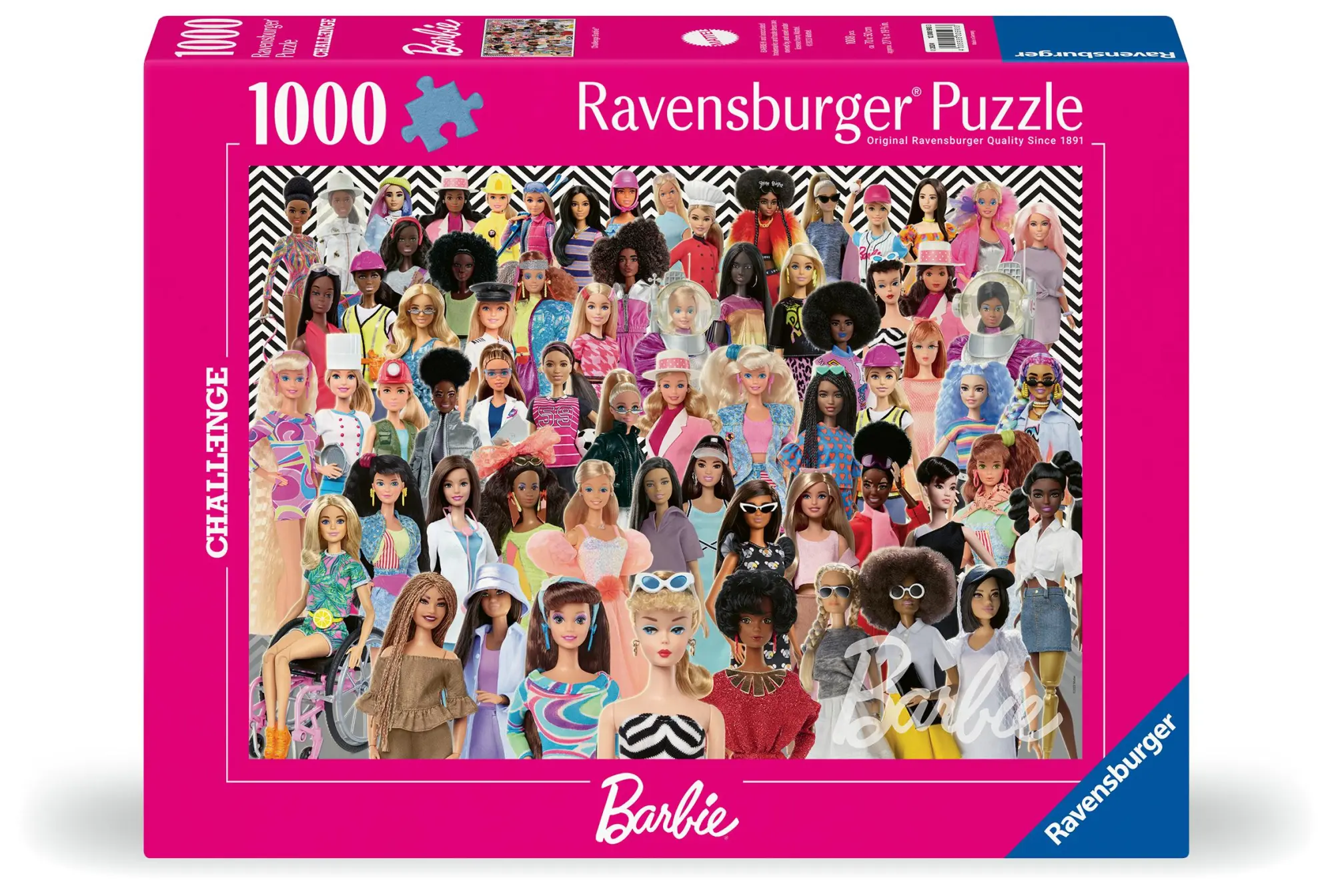 Cover: 4005555005933 | Erwachsenenpuzzle 1000 Teile - Challenge Barbie | Spiel | Challenge