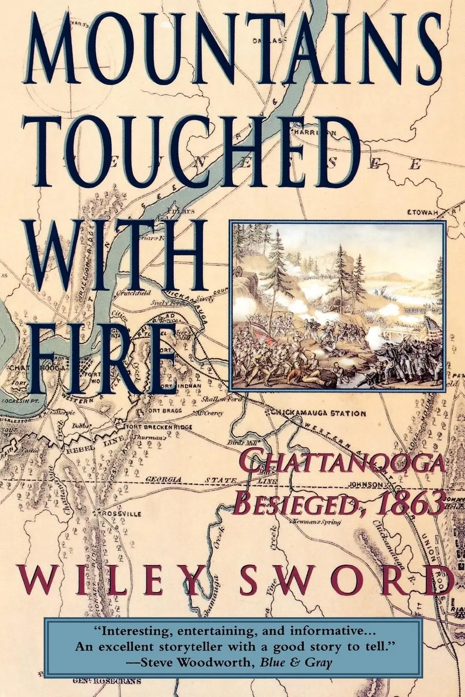 Cover: 9780312155933 | Mountains Touched with Fire | Chattanooga Besieged, 1863 | Wiley Sword