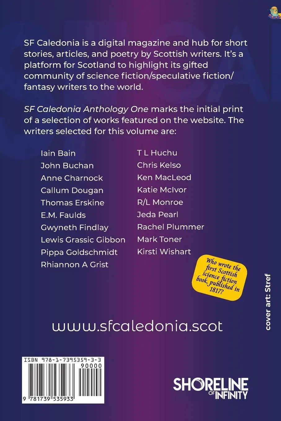 Rückseite: 9781739535933 | SF Caledonia Anthology One | Noel Chidwick | Taschenbuch | Englisch