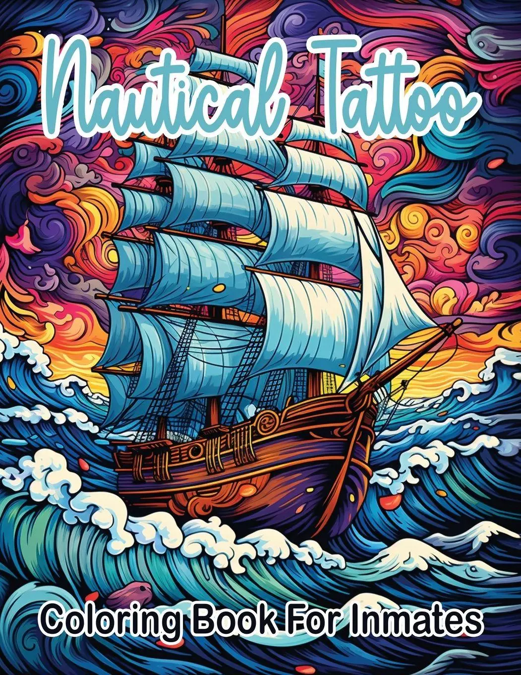 Cover: 9781963035933 | Nautical Tattoos coloring book for inmates | LLC | Taschenbuch | 2023