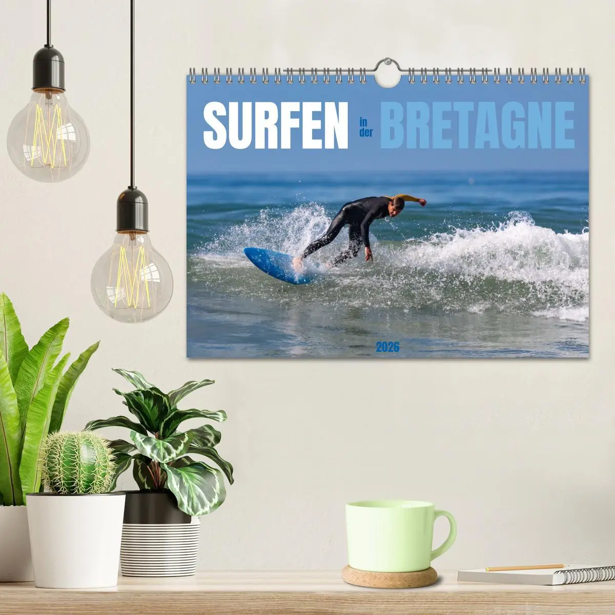 Bild: 9783457565933 | Surfen in der Bretagne (Wandkalender 2026 DIN A4 quer), CALVENDO...