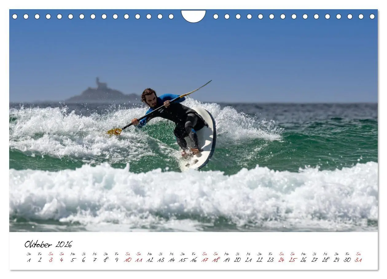 Bild: 9783457565933 | Surfen in der Bretagne (Wandkalender 2026 DIN A4 quer), CALVENDO...