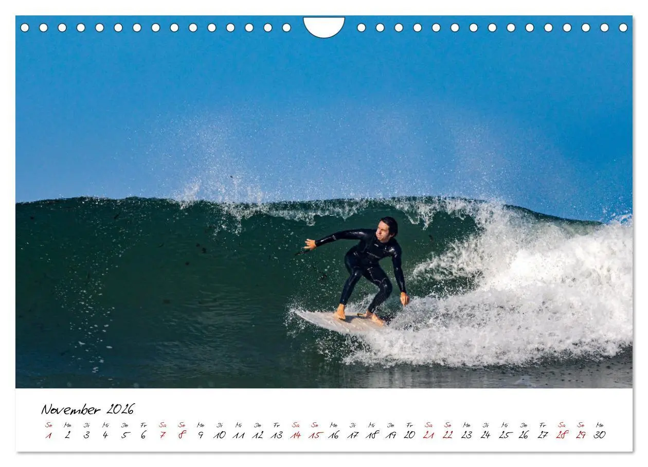 Bild: 9783457565933 | Surfen in der Bretagne (Wandkalender 2026 DIN A4 quer), CALVENDO...