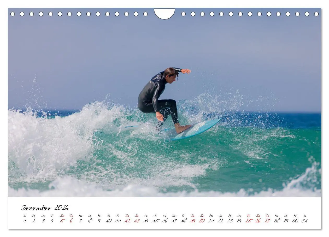 Bild: 9783457565933 | Surfen in der Bretagne (Wandkalender 2026 DIN A4 quer), CALVENDO...