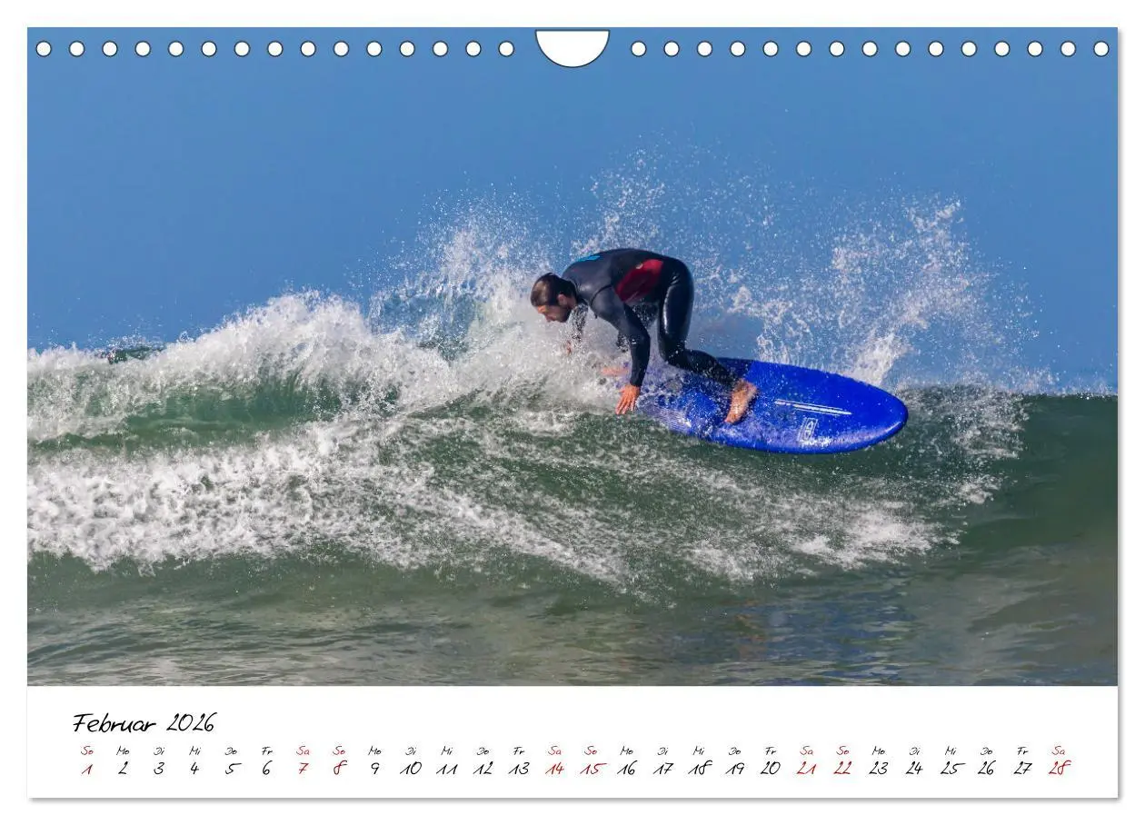 Bild: 9783457565933 | Surfen in der Bretagne (Wandkalender 2026 DIN A4 quer), CALVENDO...