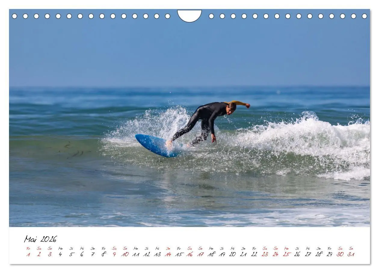Bild: 9783457565933 | Surfen in der Bretagne (Wandkalender 2026 DIN A4 quer), CALVENDO...