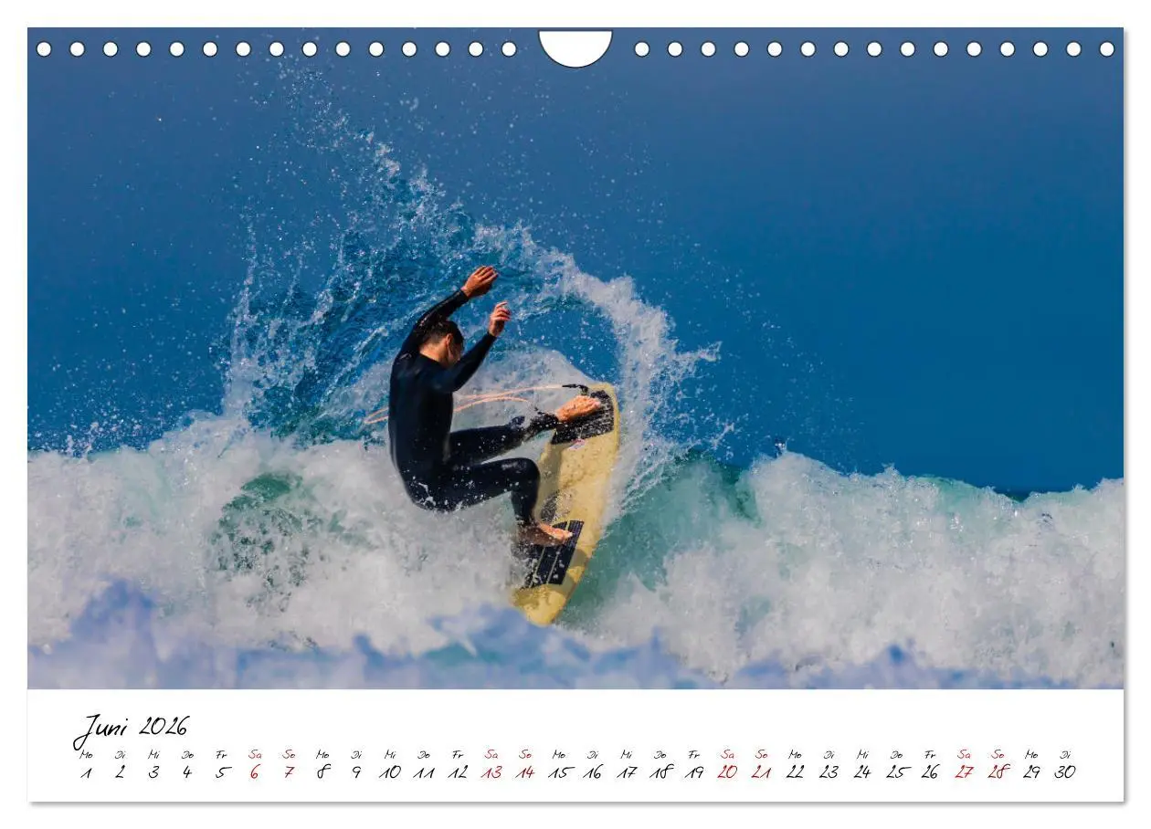 Bild: 9783457565933 | Surfen in der Bretagne (Wandkalender 2026 DIN A4 quer), CALVENDO...
