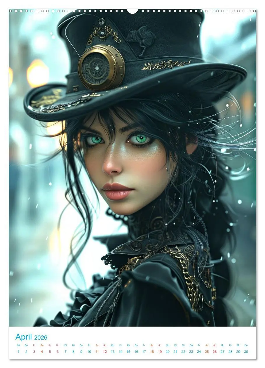 Bild: 9783516275933 | Steampunk Helden (hochwertiger Premium Wandkalender 2026 DIN A2...