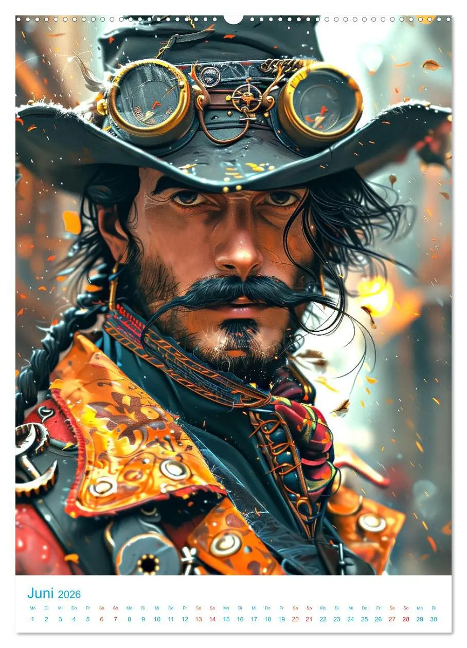 Bild: 9783516275933 | Steampunk Helden (hochwertiger Premium Wandkalender 2026 DIN A2...