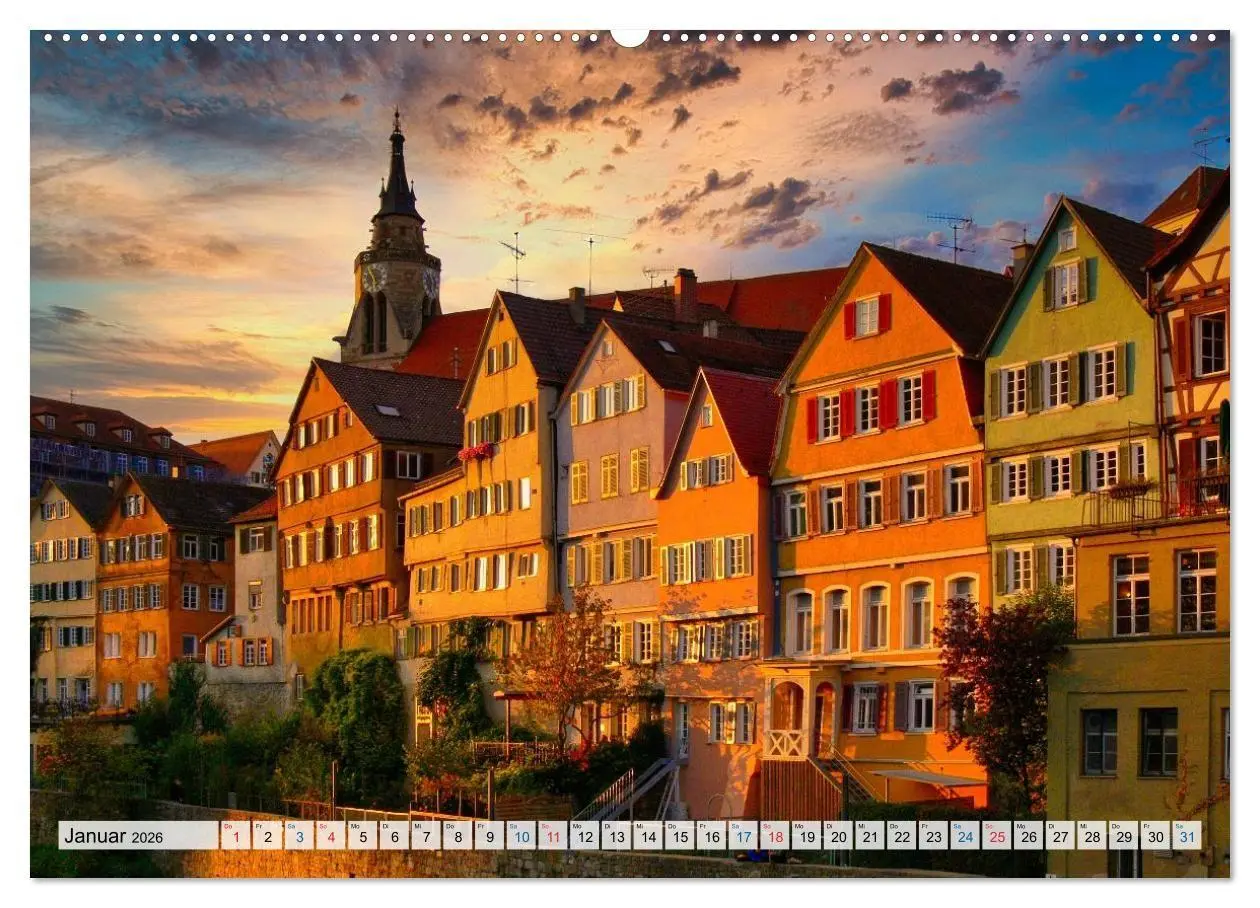Bild: 9783516725933 | Rund um Tübingen und Schönbuch (Wandkalender 2026 DIN A2 quer),...