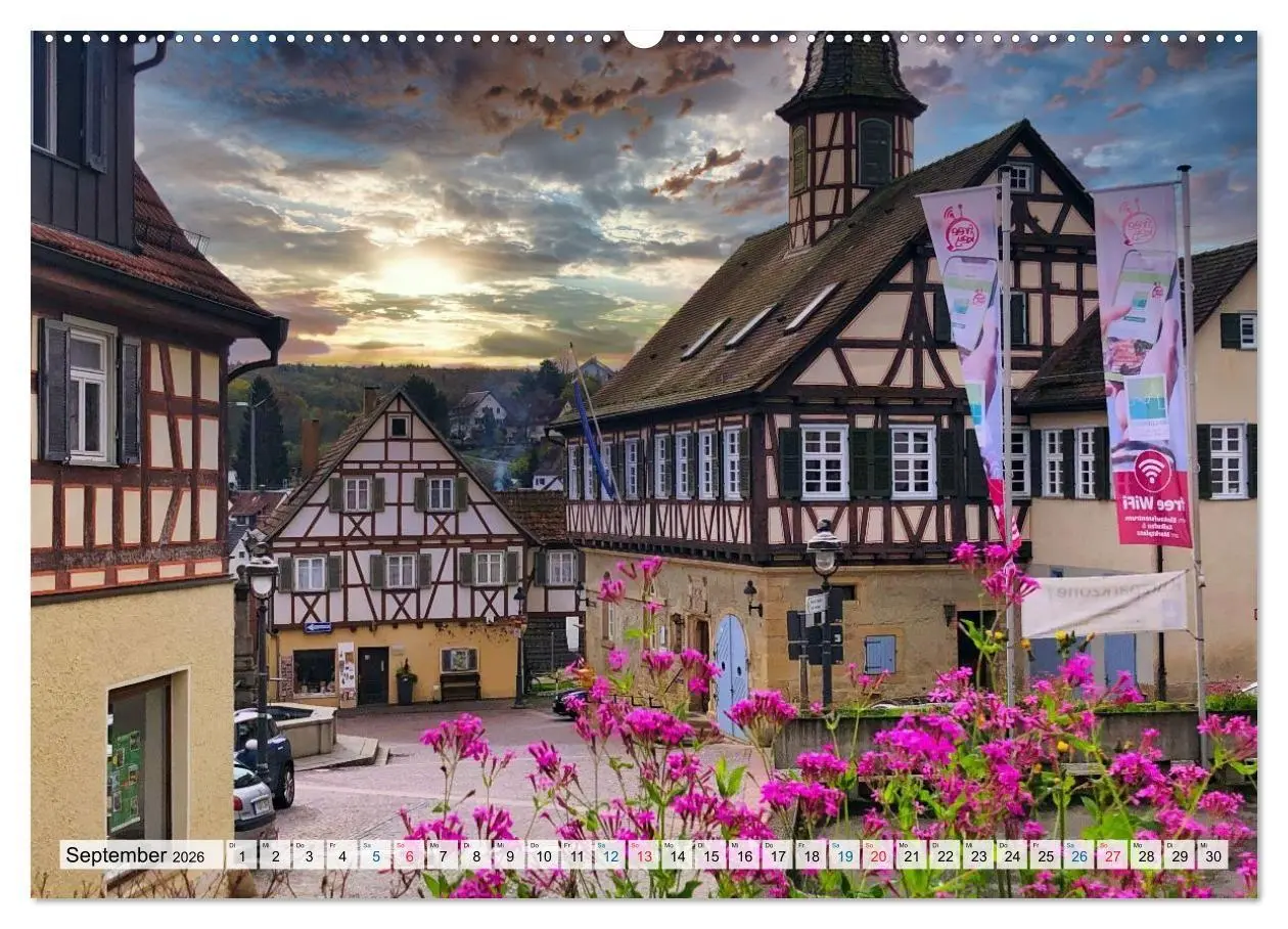 Bild: 9783516725933 | Rund um Tübingen und Schönbuch (Wandkalender 2026 DIN A2 quer),...