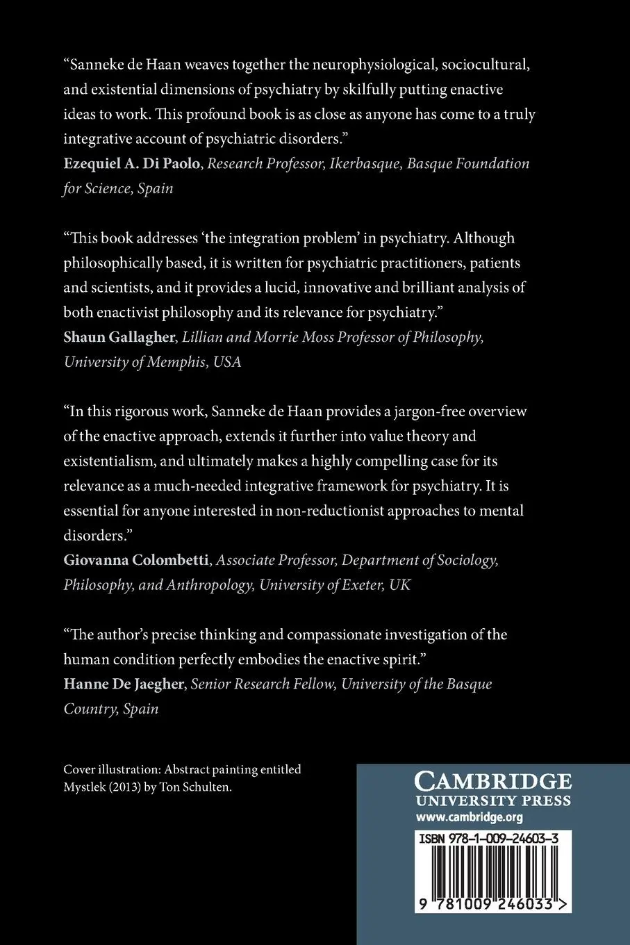 Rückseite: 9781009246033 | Enactive Psychiatry | Sanneke de Haan | Taschenbuch | Englisch | 2022