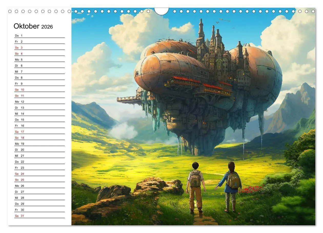 Bild: 9783457526033 | Anime Traumwelten (Wandkalender 2026 DIN A3 quer), CALVENDO...