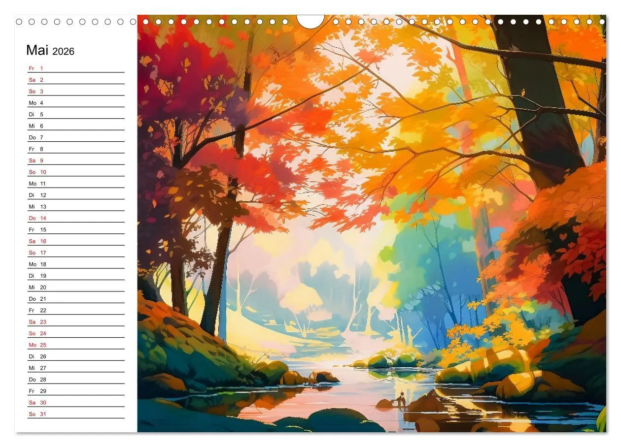 Bild: 9783457526033 | Anime Traumwelten (Wandkalender 2026 DIN A3 quer), CALVENDO...