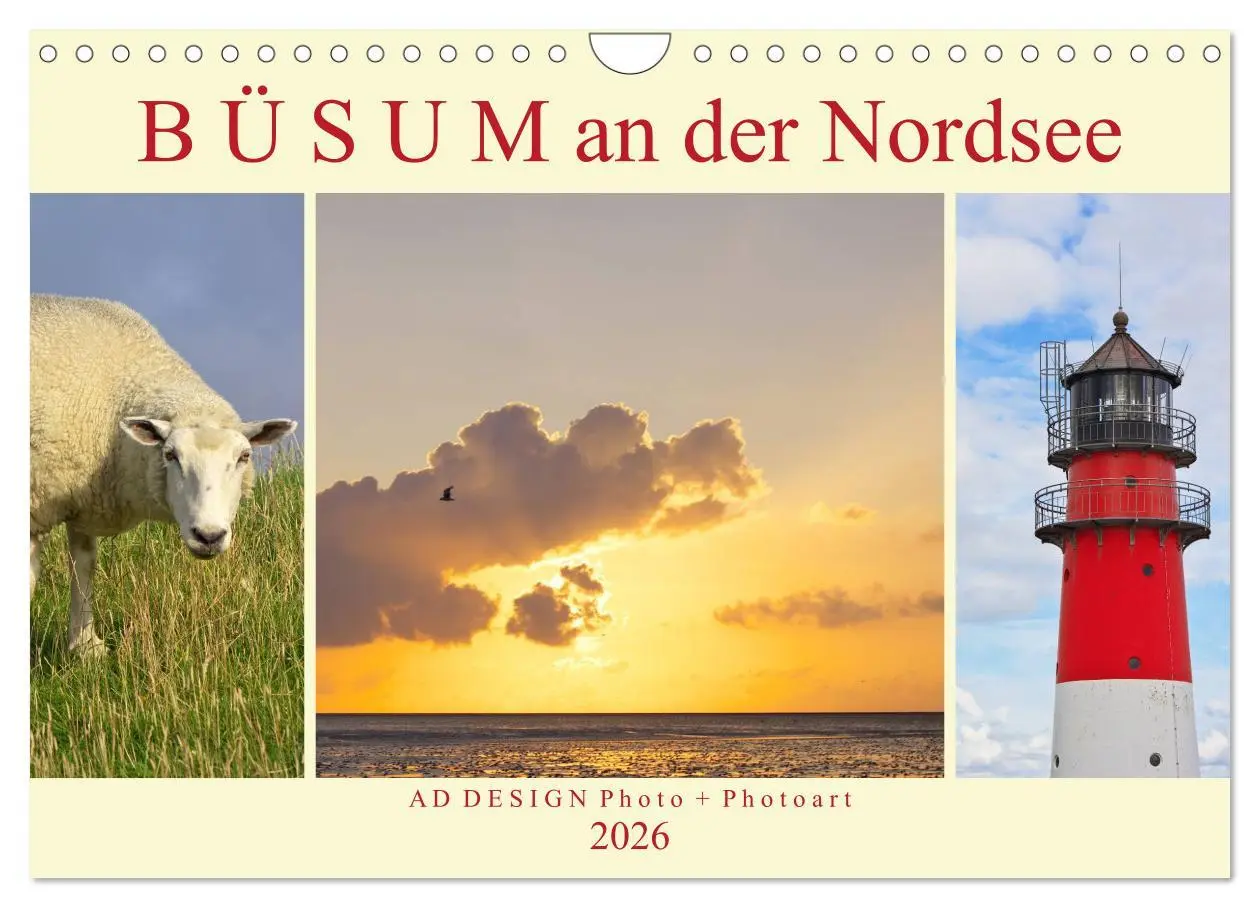 Cover: 9783516096033 | Büsum an der Nordsee (Wandkalender 2026 DIN A4 quer), CALVENDO...