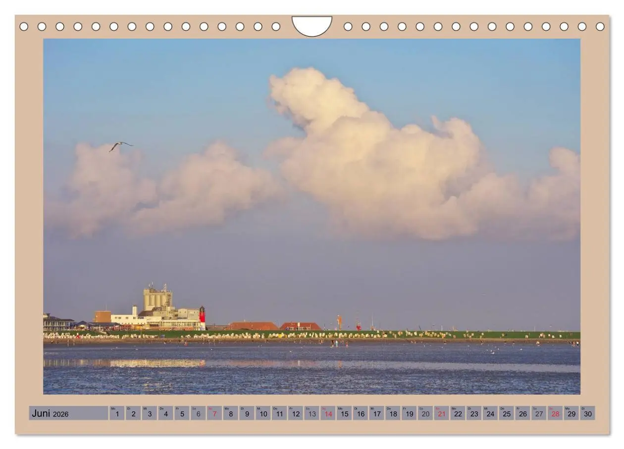 Bild: 9783516096033 | Büsum an der Nordsee (Wandkalender 2026 DIN A4 quer), CALVENDO...