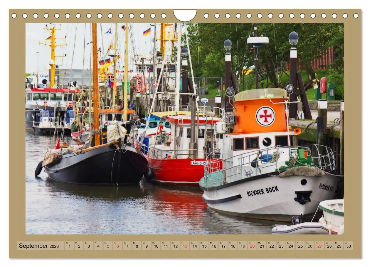 Bild: 9783516096033 | Büsum an der Nordsee (Wandkalender 2026 DIN A4 quer), CALVENDO...