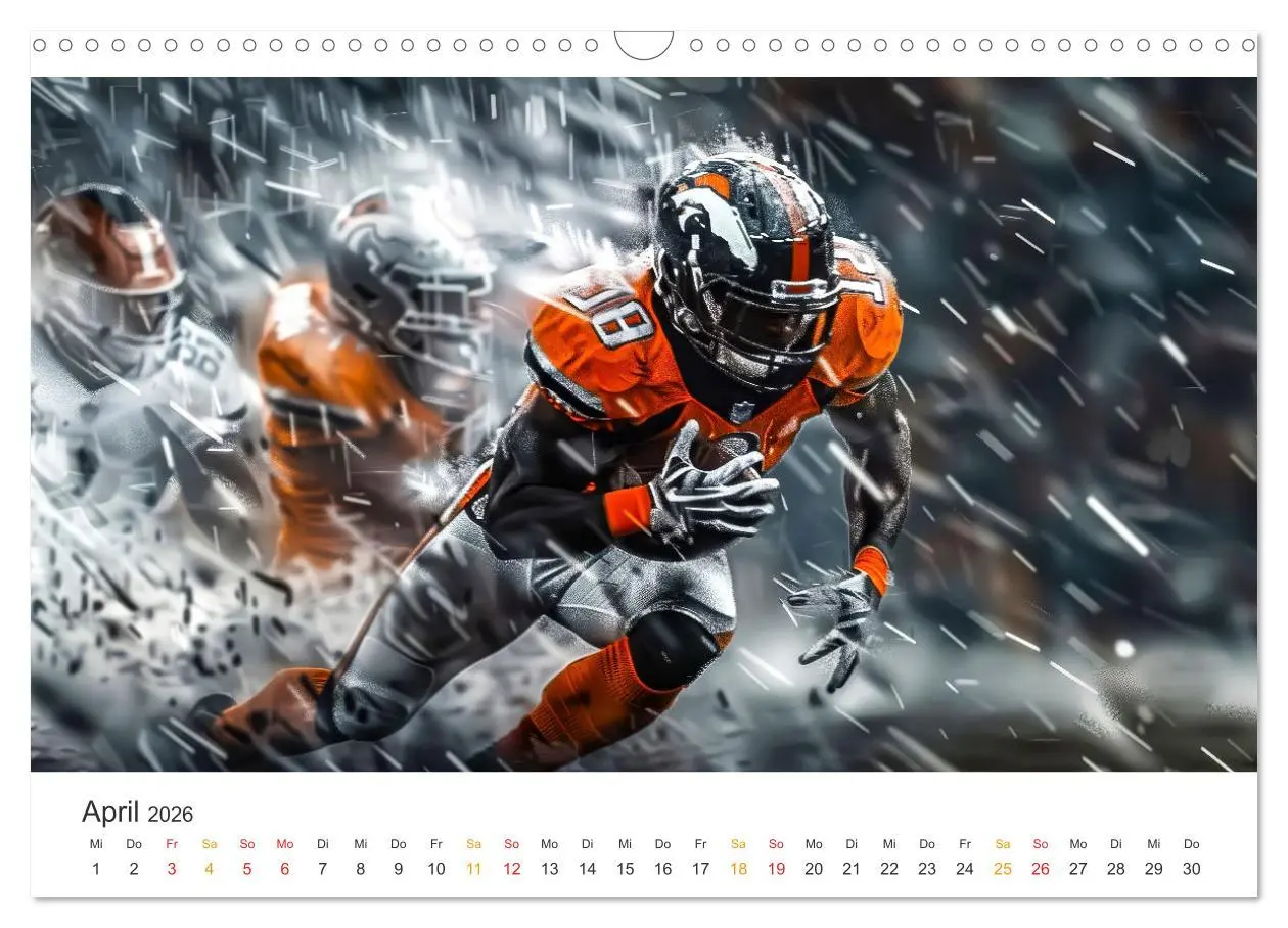Bild: 9783516236033 | American Football - coole Momente (Wandkalender 2026 DIN A3 quer),...