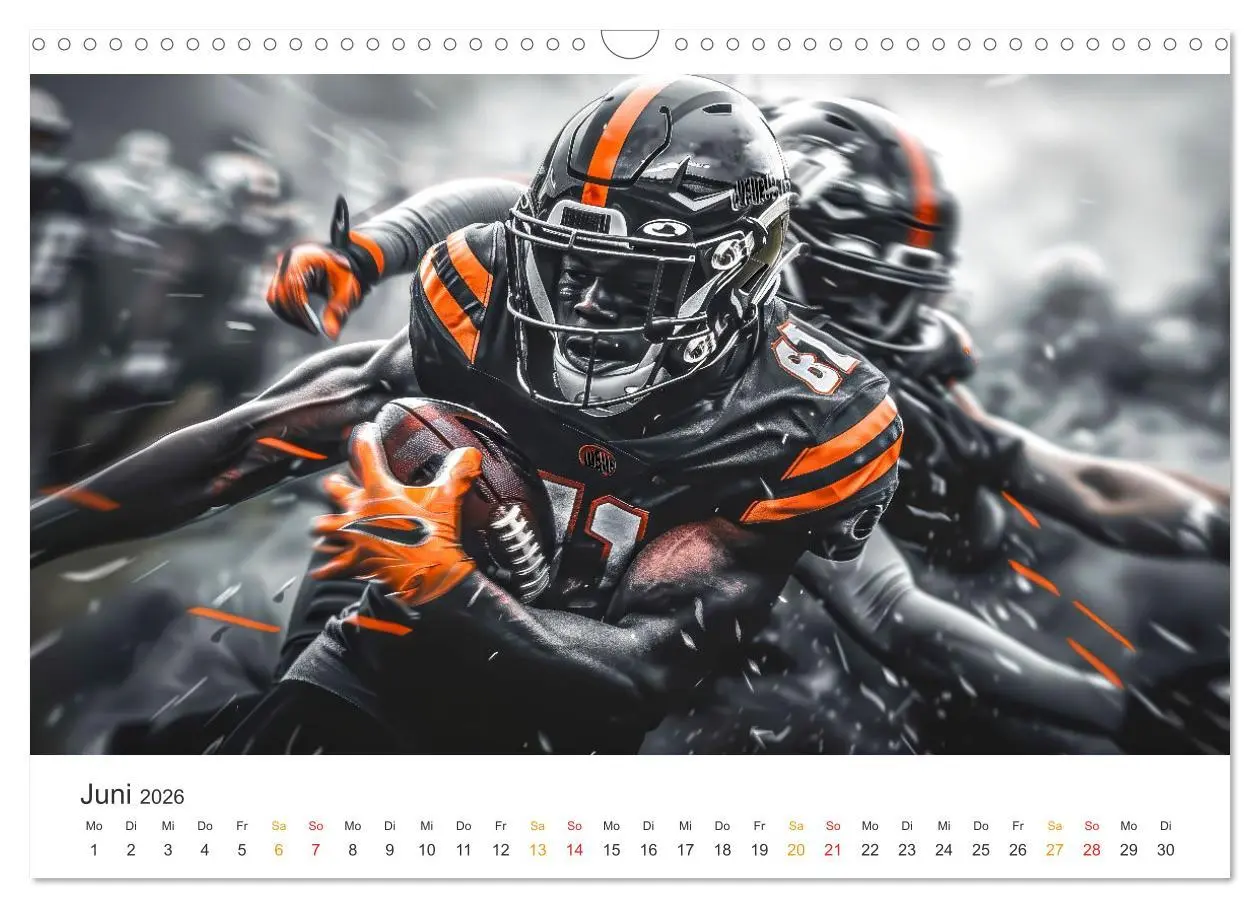 Bild: 9783516236033 | American Football - coole Momente (Wandkalender 2026 DIN A3 quer),...