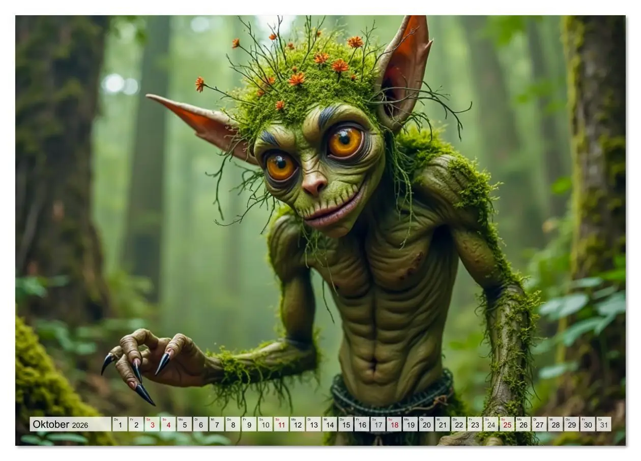 Bild: 9783516616033 | Trolle - Skandinaviens geheime Herrscher (Wandkalender 2026 DIN A4...