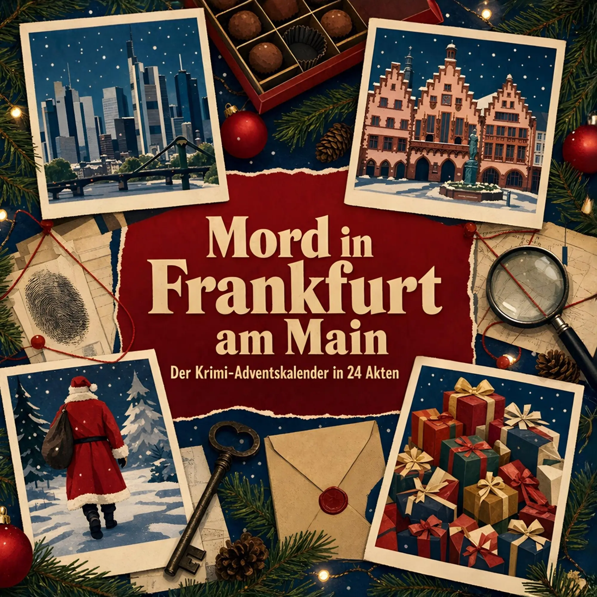 Cover: 9783696116033 | Mord in Frankfurt am Main | Der Krimi-Adventskalender in 24 Akten