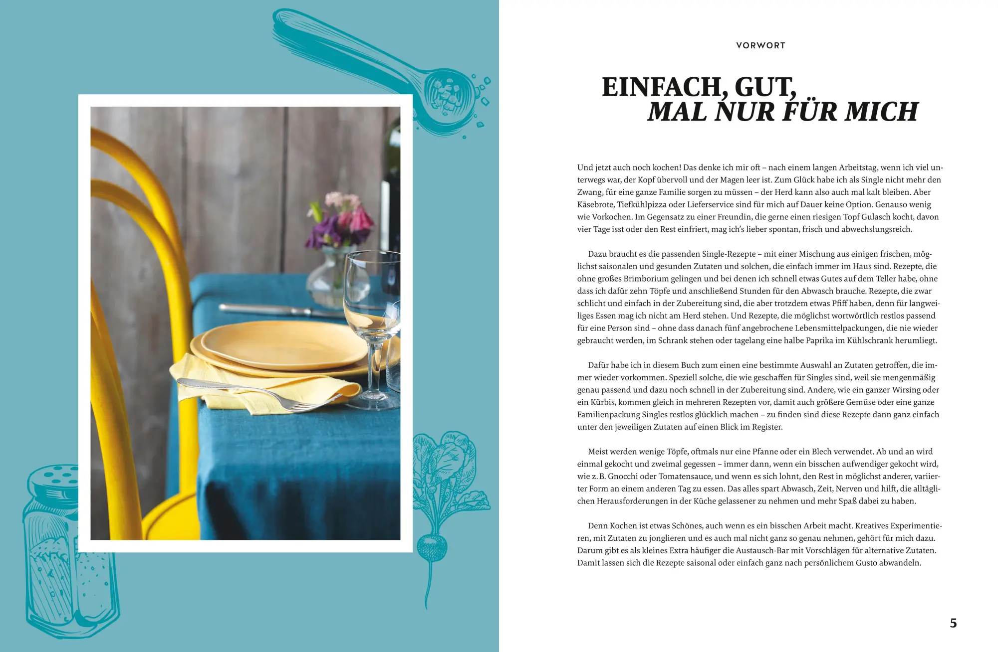 Bild: 9783833896033 | Ich koch' mir was | Single-Rezepte mit Sinn und Geschmack | Tanja Dusy