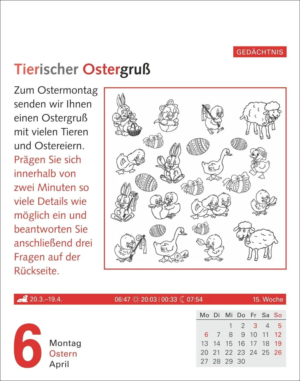 Bild: 9783840036033 | Meyers Grips-Gymnastik Tagesabreißkalender 2026 - Das tägliche...