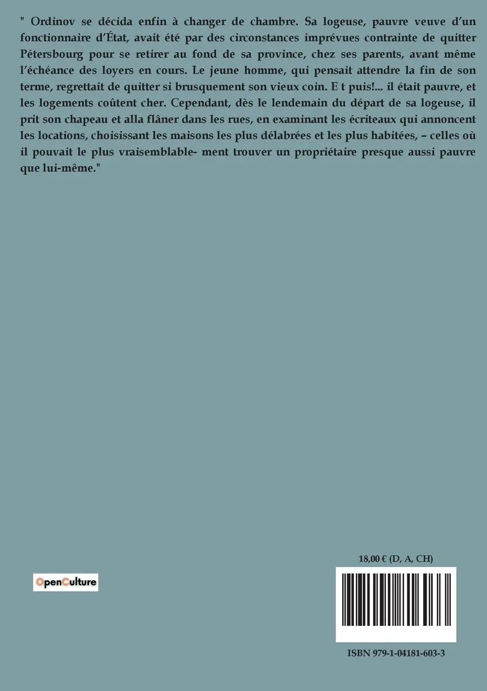 Rückseite: 9791041816033 | Les Carnets du sous-sol | Dostoïevski Fédor Mikhaïlovitch | Buch