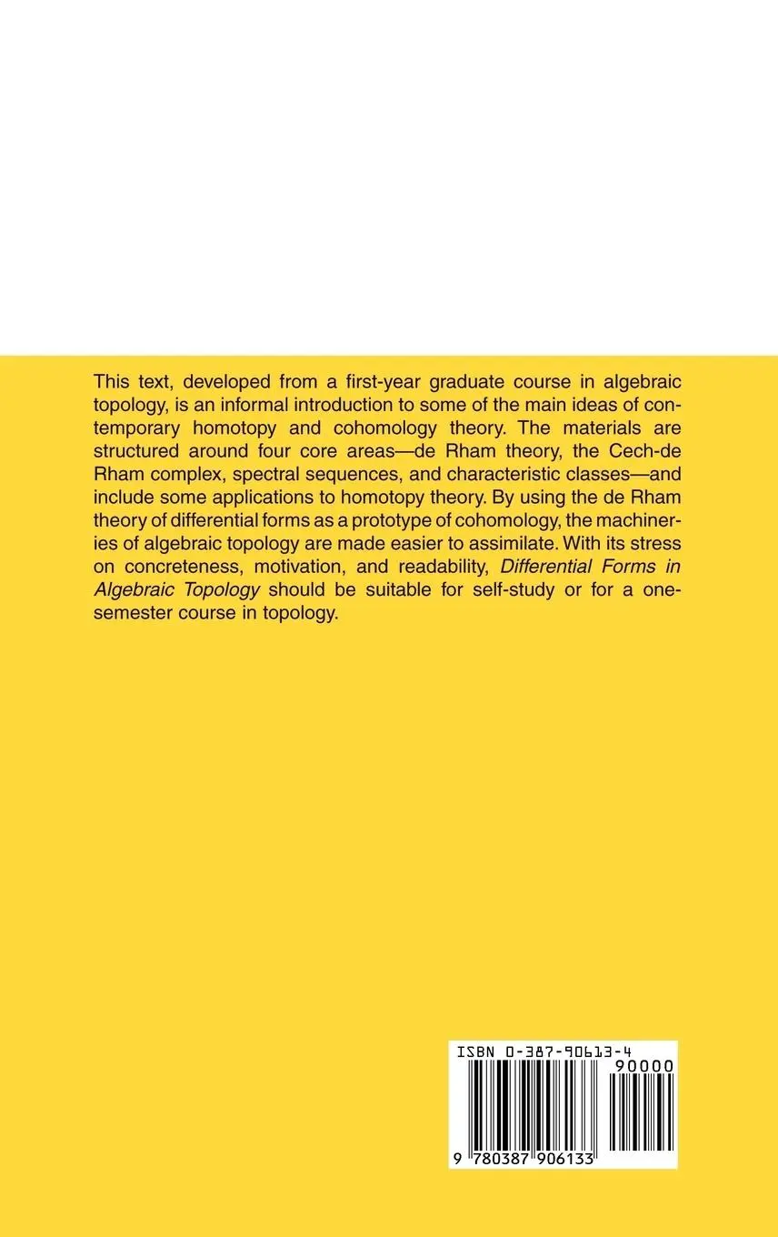 Rückseite: 9780387906133 | Differential Forms in Algebraic Topology | Loring W. Tu (u. a.) | Buch