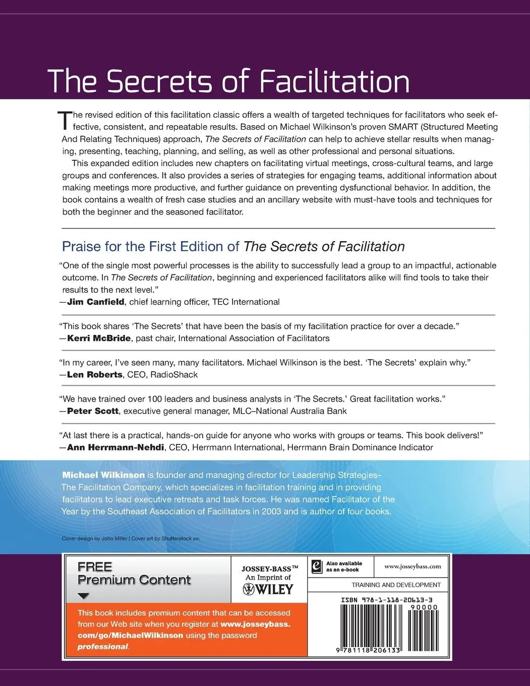 Rückseite: 9781118206133 | The Secrets of Facilitation | Michael Wilkinson | Taschenbuch | 496 S.