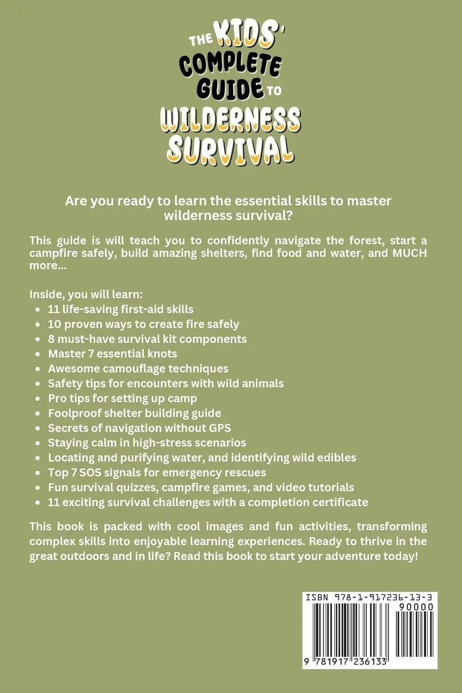 Rückseite: 9781917236133 | The Kids' Complete Guide To Wilderness Survival [Ages 11+] | Teachings