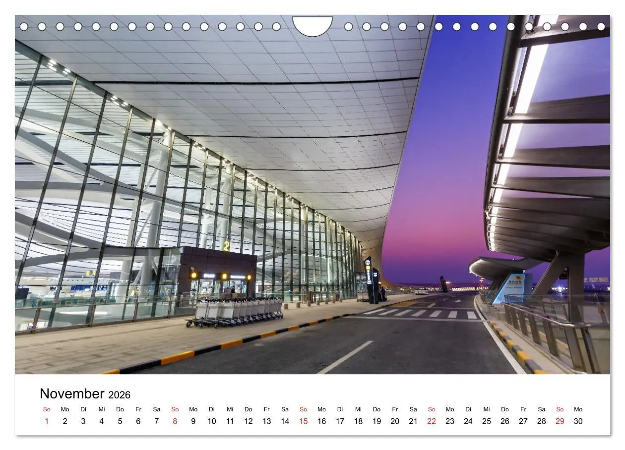 Bild: 9783457686133 | FLUGHÄFEN (Wandkalender 2026 DIN A4 quer), CALVENDO Monatskalender