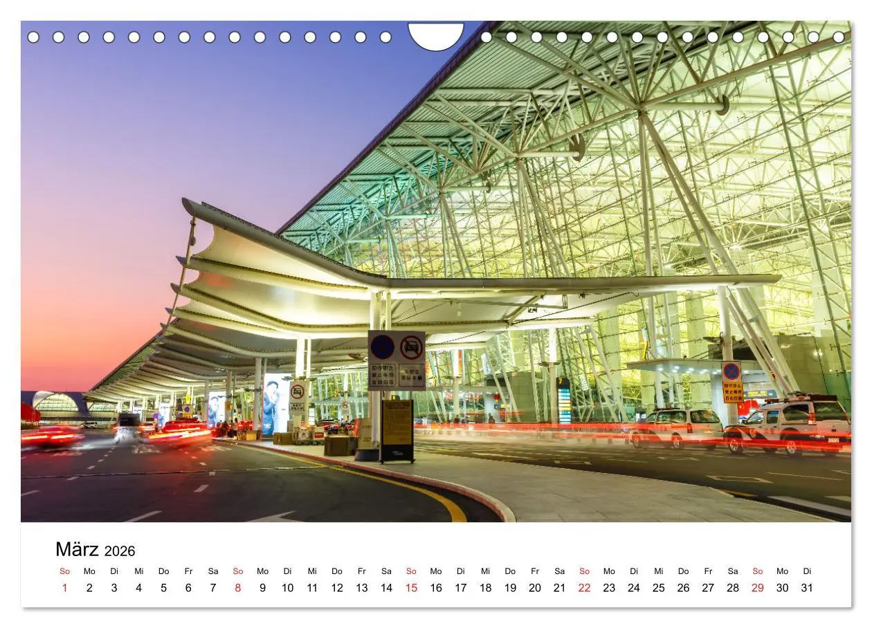 Bild: 9783457686133 | FLUGHÄFEN (Wandkalender 2026 DIN A4 quer), CALVENDO Monatskalender