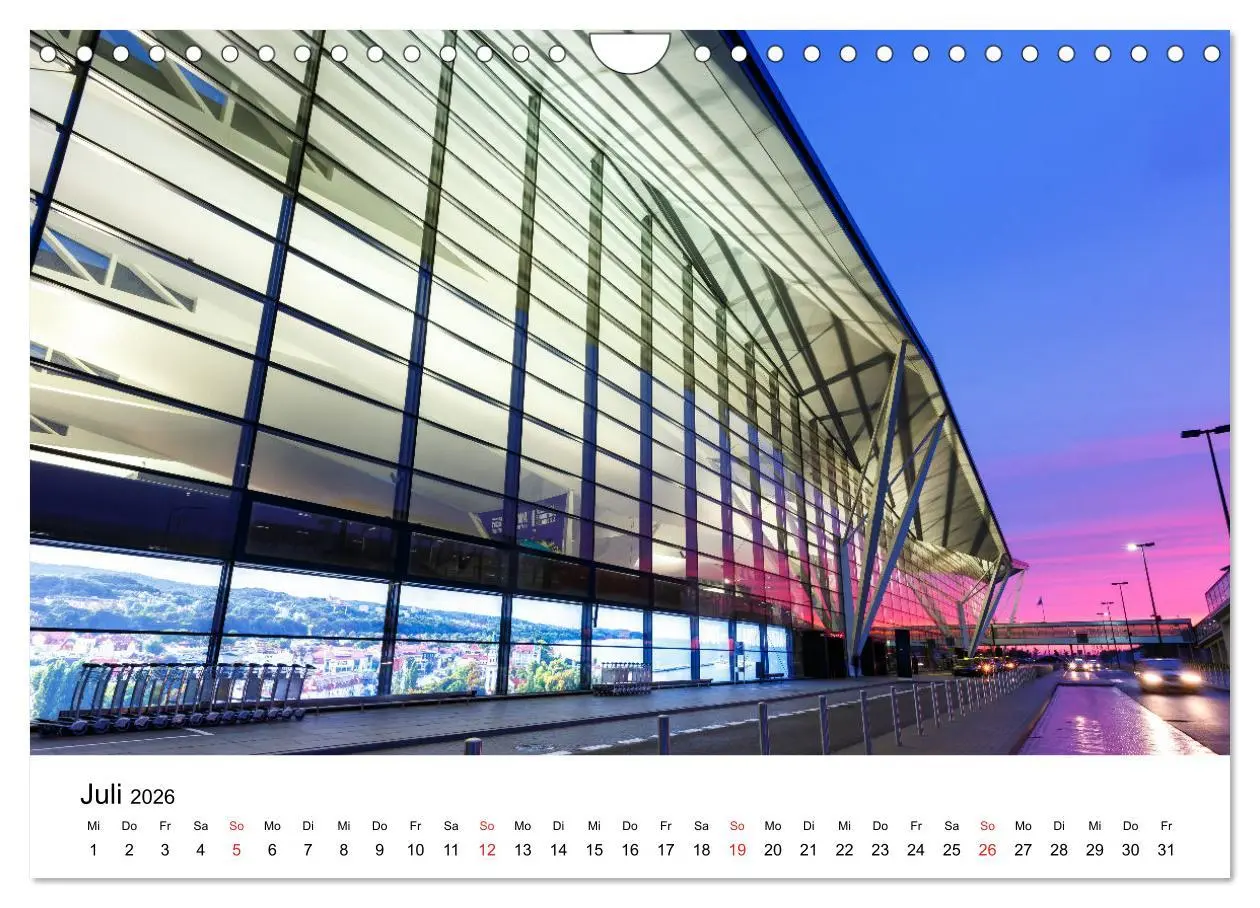 Bild: 9783457686133 | FLUGHÄFEN (Wandkalender 2026 DIN A4 quer), CALVENDO Monatskalender