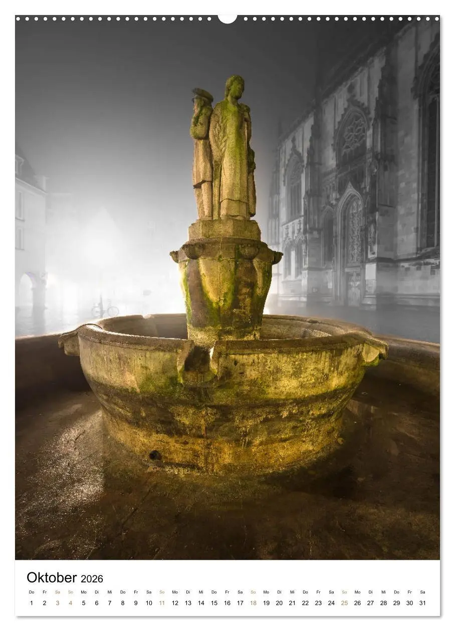 Bild: 9783516396133 | Münster - erstrahlt bei Nacht (Wandkalender 2026 DIN A2 hoch),...