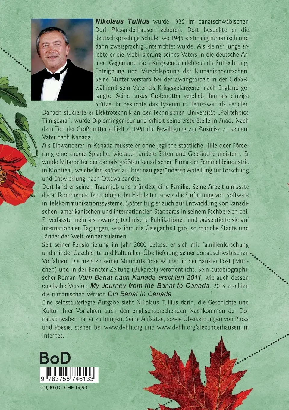 Rückseite: 9783755746133 | Erinnerungen eines Banat-Kanadiers | Nikolaus Tullius | Taschenbuch