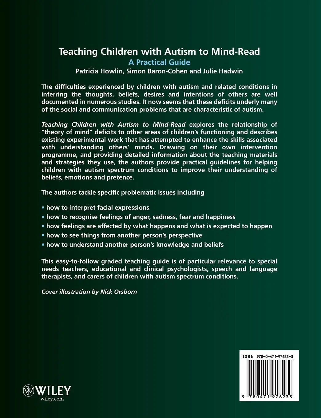 Rückseite: 9780471976233 | Teaching Children with Autism to Mind-Read | Julie A. Hadwin (u. a.)