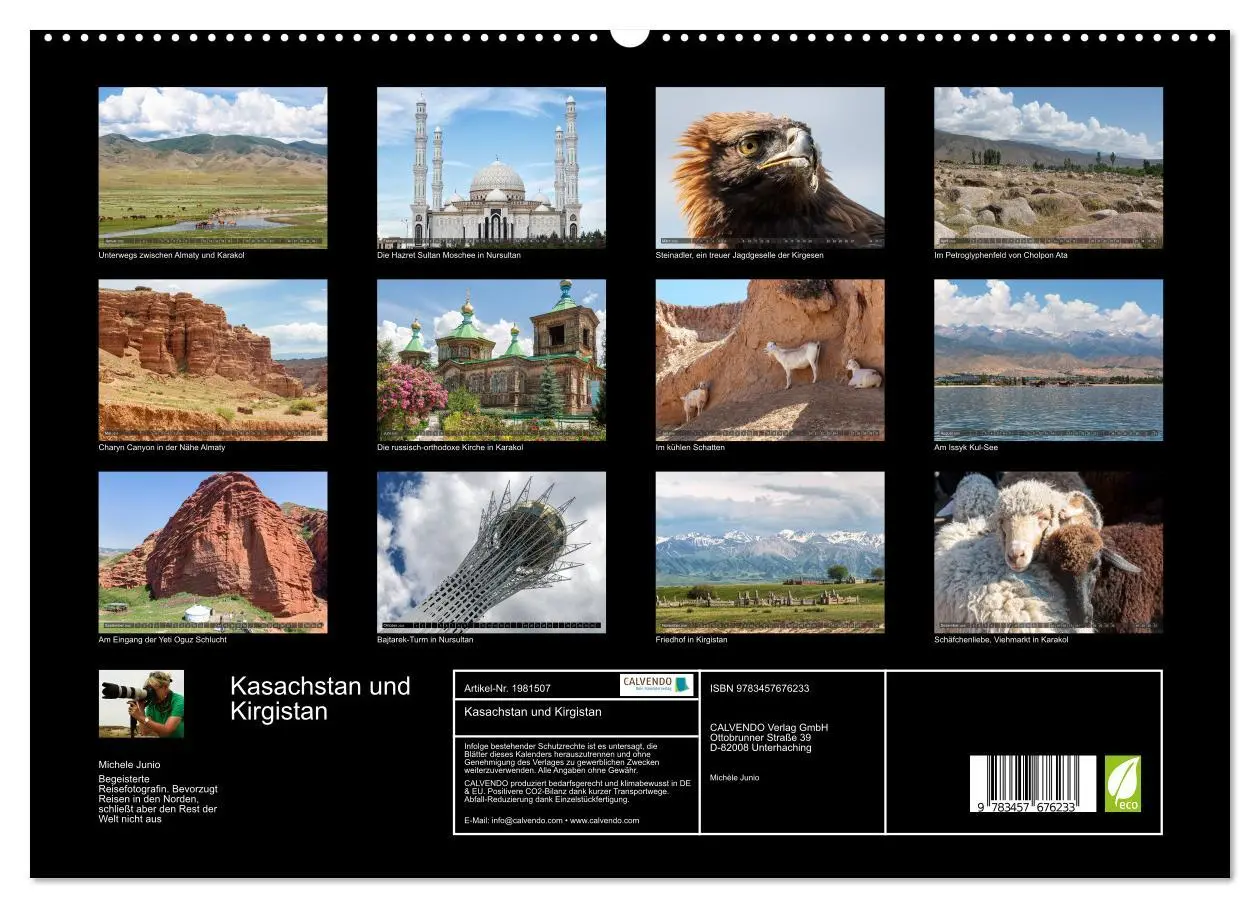 Bild: 9783457676233 | Kasachstan und Kirgistan (hochwertiger Premium Wandkalender 2026...