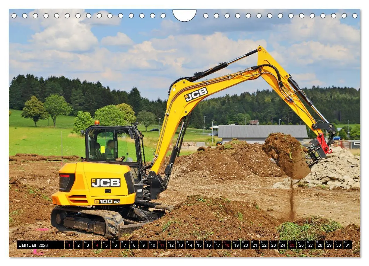 Bild: 9783457816233 | Baufahrzeuge auf der Baustelle (Wandkalender 2026 DIN A4 quer),...