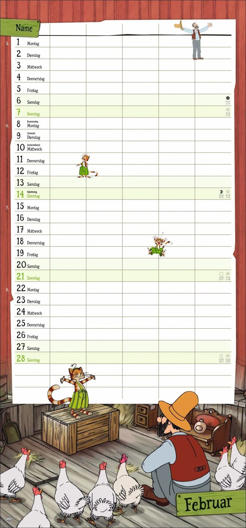Bild: 9783756416233 | Pettersson und Findus Familienplaner 2027 | Sven Nordqvist | Kalender