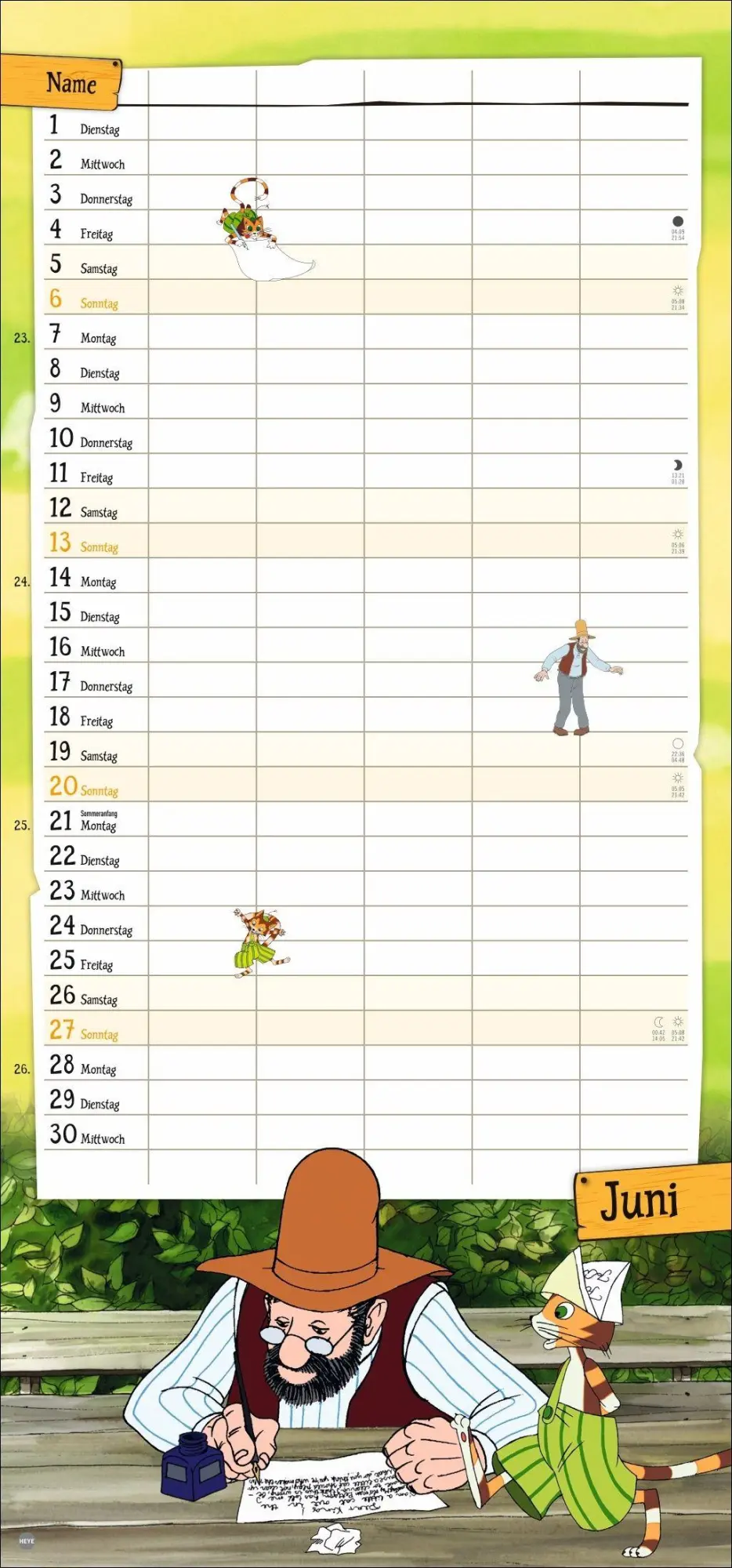 Bild: 9783756416233 | Pettersson und Findus Familienplaner 2027 | Sven Nordqvist | Kalender