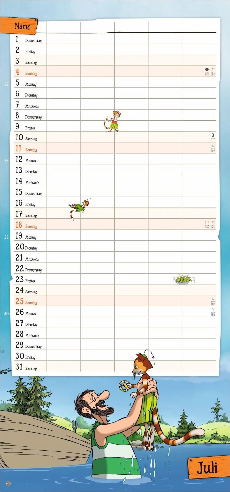 Bild: 9783756416233 | Pettersson und Findus Familienplaner 2027 | Sven Nordqvist | Kalender