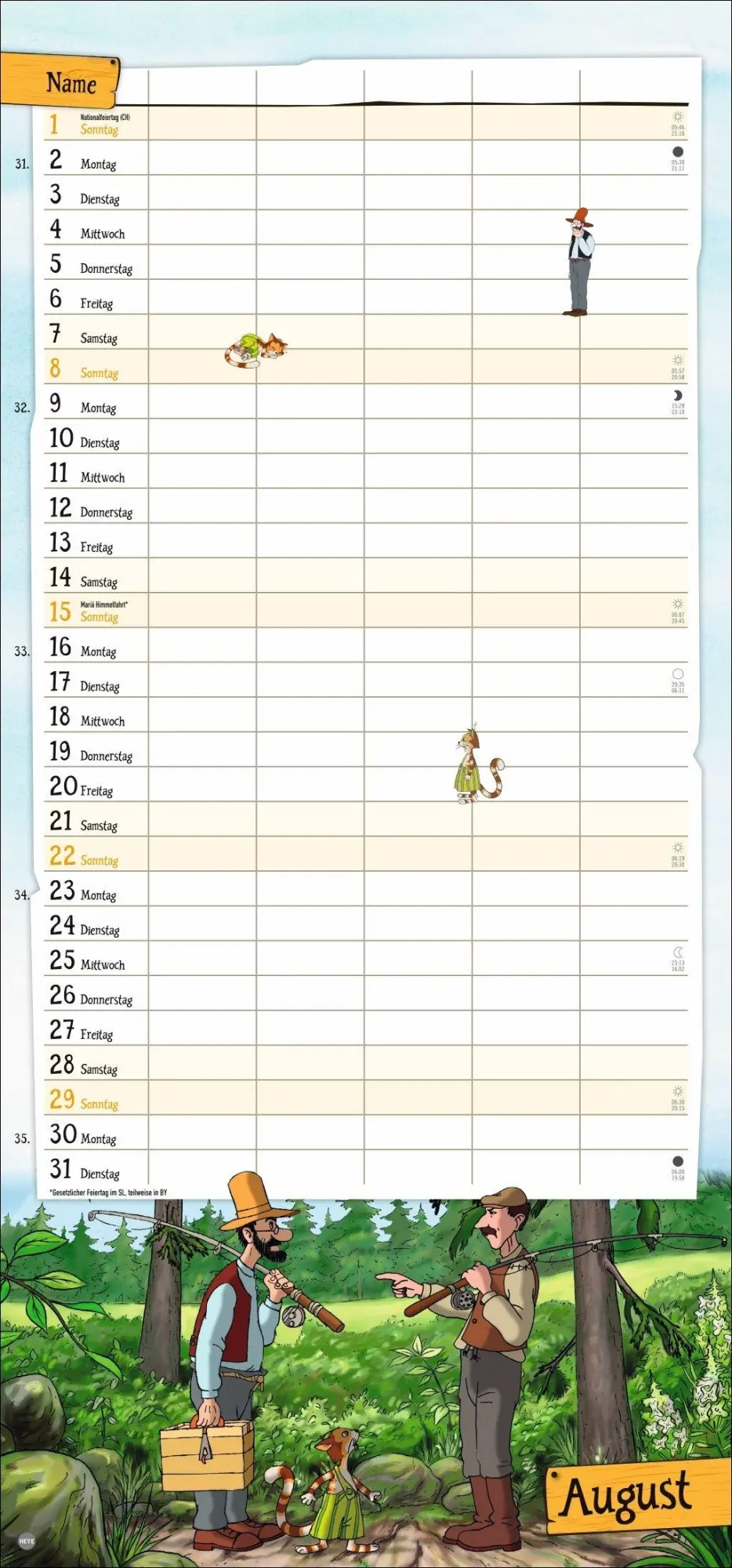 Bild: 9783756416233 | Pettersson und Findus Familienplaner 2027 | Sven Nordqvist | Kalender
