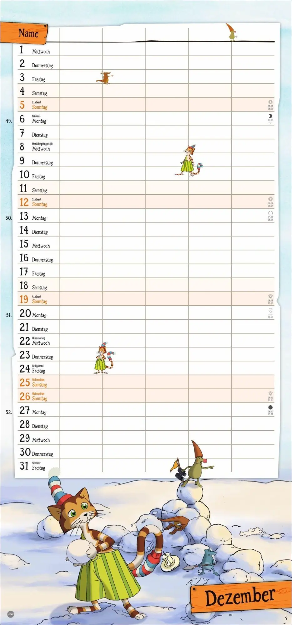 Bild: 9783756416233 | Pettersson und Findus Familienplaner 2027 | Sven Nordqvist | Kalender