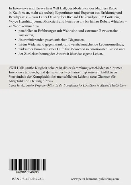 Rückseite: 9783910546233 | Jenseits der Psychiatrie | Will Hall | Taschenbuch | Deutsch | 2024