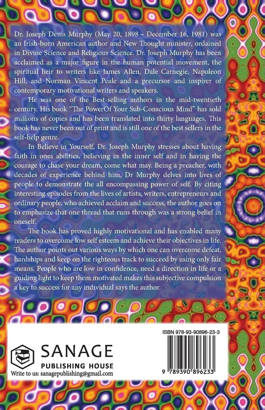 Rückseite: 9789390896233 | Believe in Yourself | Joseph Murphy | Taschenbuch | Englisch | 2021