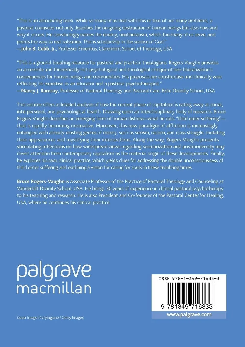 Rückseite: 9781349716333 | Caring for Souls in a Neoliberal Age | Bruce Rogers-Vaughn | Buch