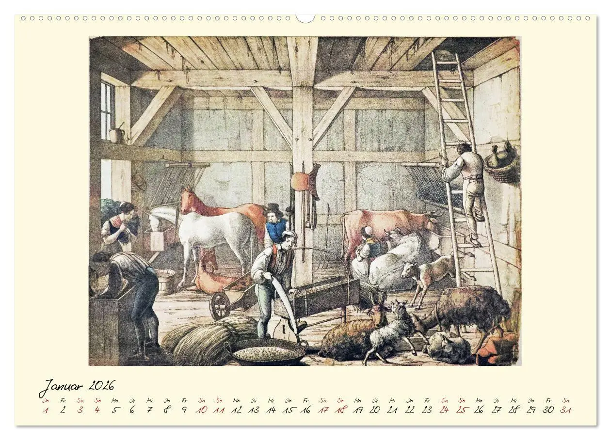 Bild: 9783457806333 | Alltagsleben der Biedermeier-Zeit (Wandkalender 2026 DIN A2 quer),...